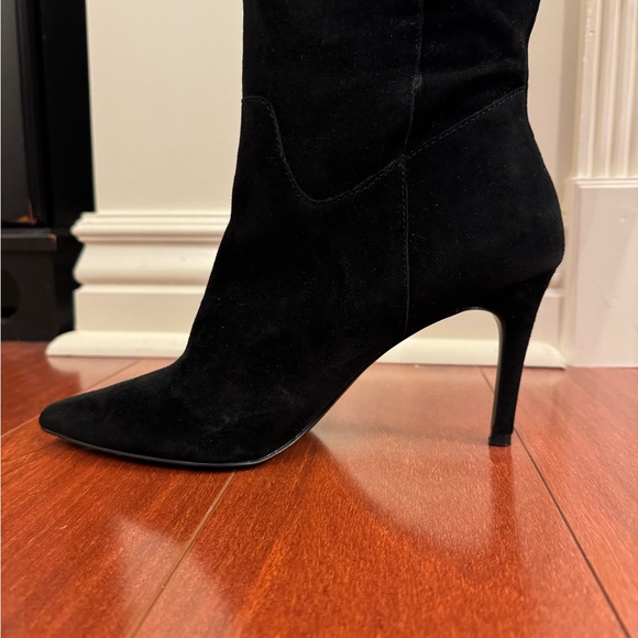 Suede pointed high heeled boots - Picture 8 of 8